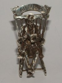 zilveren miniatuur Abraham